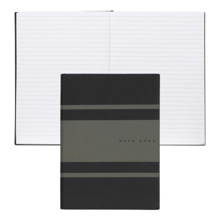 Hugo Boss jegyzetfüzet A5, Gear Matrix kollekció - keki zöld, vonalas