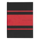 Hugo Boss jegyzetfüzet A5, Gear Matrix kollekció - piros, pontozott lapokkal