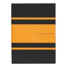 Hugo Boss jegyzetfüzet A5, Gear Matrix kollekció - sárga, vonalas