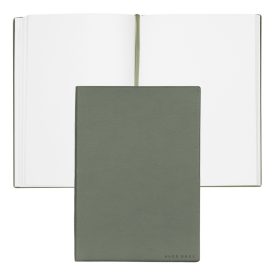   Hugo Boss jegyzetfüzet A5, Essential kollekció - keki zöld, sima lapokkal