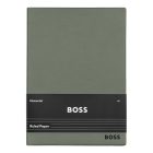 BOSS notesz A5, Essential kollekció - keki zöld; vonalas    pokkal