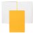 Hugo Boss jegyzetfüzet B5, Essential kollekció - sárga, sima lapokkal