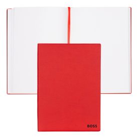   BOSS jegyzetfüzet A5, Essential kollekció - piros, vonalas lapokkal