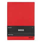 BOSS notesz A5, Essential kollekció - piros; vonalas        apokkal