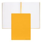 Hugo Boss jegyzetfüzet A5, Essential kollekció - sárga, sima lapokkal