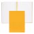 Hugo Boss jegyzetfüzet A5, Essential kollekció - sárga, sima lapokkal