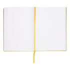 Hugo Boss jegyzetfüzet A5, Essential kollekció - sárga, sima lapokkal
