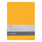 Hugo Boss jegyzetfüzet A5, Essential kollekció - sárga, sima lapokkal