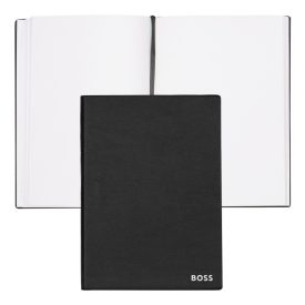   BOSS notesz A5, Essential kollekció - fekete; sima          okkal