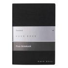 Hugo Boss jegyzetfüzet A6, Essential kollekció - fekete, sima lapokkal