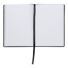 Hugo Boss jegyzetfüzet A6, Essential kollekció - fekete, sima lapokkal