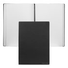 Hugo Boss jegyzetfüzet B5, Essential kollekció - fekete, sima lapokkal