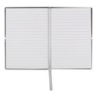 Hugo Boss jegyzetfüzet A6, Elegance kollekció - világosszürke, vonalas