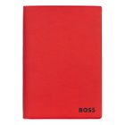 BOSS notesz A6, Essential kollekció - piros; vonalas        apokkal