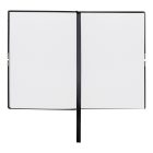 Hugo Boss jegyzetfüzet A6, Elegance kollekció - fekete sima lapokkal