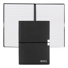 BOSS notesz A6, Elegance kollekció - fekete; vonalas        apokkal
