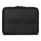 HUGO BOSS cipzáras konferencia mappa A5, Label kollekció - fekete