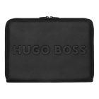 HUGO BOSS cipzáras konferencia mappa A4, Label kollekció - fekete