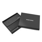 HUGO BOSS mappa A5, Pinstripe kollekció - fekete