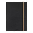 BOSS jegyzetfüzet A5, Iconic kollekció - fekete, sima lapokkal