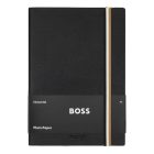 BOSS notesz A5, Iconic kollekció - fekete; sima             al
