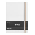 BOSS notesz A5, Iconic kollekció - fehér; vonalas           kkal