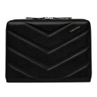 HUGO BOSS cipzáras mappa A4, Triga kollekció - fekete