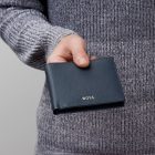 BOSS klasszikus pénztárca kártyatartóval valódi bőrből, Classic Grained kollekció - sötétk