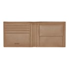 BOSS klasszikus pénztárca kártyatartóval valódi bőrből, Classic Grained kollekció - camel