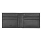BOSS kártyatartós pénztárca valódi bőrből, Classic Grained kollekció - fekete