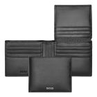 BOSS kártyatartós pénztárca valódi bőrből, lapozható belső résszel, Classic Smooth kollekc