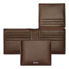 BOSS kártyatartós pénztárca valódi bőrből, lapozható belső résszel, Classic Smooth kollekc