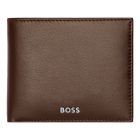BOSS kártyatartós pénztárca valódi bőrből, lapozható belső résszel, Classic Smooth kollekc
