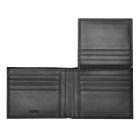 BOSS kártyatartós pénztárca valódi bőrből, lapozható belső résszel, Classic Grained kollek