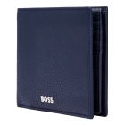 BOSS kártyatartós pénztárca valódi bőrből, lapozható belső résszel, Classic Grained kollek
