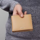 BOSS kártyatartós pénztárca valódi bőrből, lapozható belső résszel, Classic Grained kollek