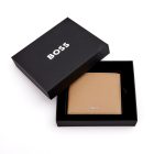 BOSS kártyatartós pénztárca valódi bőrből, lapozható belső résszel, Classic Grained kollek