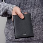 BOSS pénztárca kártyatartóval, Classic Grained kollekció - fekete