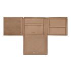 BOSS klasszikus pénztárca kártyatartóval valódi bőrből, Classic Grained kollekció - camel
