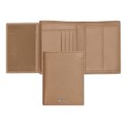 BOSS klasszikus pénztárca kártyatartóval valódi bőrből, Classic Grained kollekció - camel