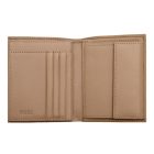 BOSS klasszikus pénztárca kártyatartóval valódi bőrből, Classic Grained kollekció - camel