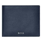 BOSS klasszikus pénztárca kártyatartóval valódi bőrből, Classic Grained kollekció - sötétk