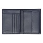 BOSS klasszikus pénztárca kártyatartóval valódi bőrből, Classic Grained kollekció - sötétk