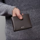 BOSS pénztárca kártyatartóval, Classic Smooth kollekció - barna