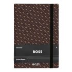 BOSS jegyzetfüzet A5, Monogram kollekció - camel, vonalas lapokkal