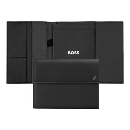 BOSS mappa A5, Double B kollekció - fekete & gun