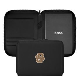   BOSS cipzáras konferencia mappa A5, Varsity kollekció - fekete