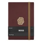 BOSS notesz A5, vonalas lapokkal Varsity kollekció - bordó