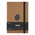 BOSS notesz A5, vonalas lapokkal Varsity kollekció - camel barna