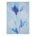 BOSS notesz A5, vonalas lapokkal Holographic Flower kollekció - pasztell kék